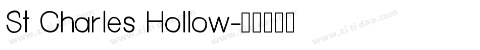St Charles Hollow字体转换